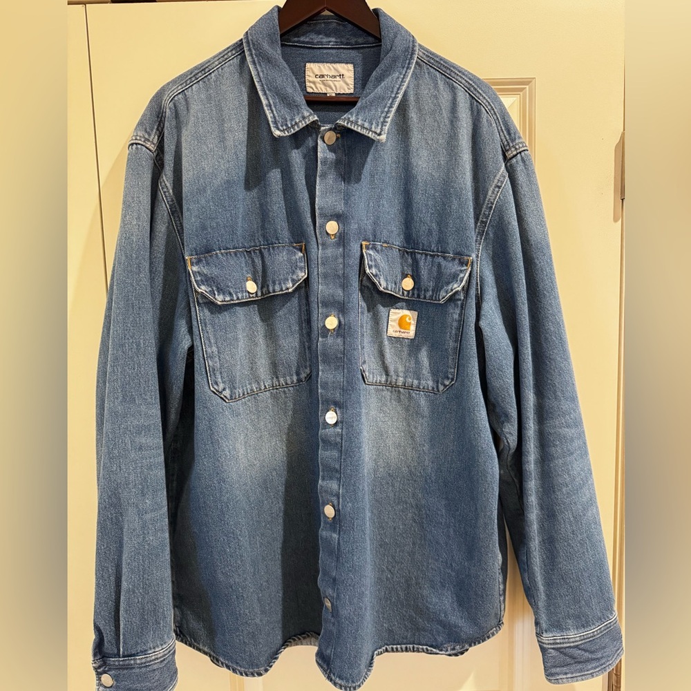 Carhartt WIP Blue Denim Shirt Jacket